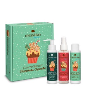 Χριστουγεννιάτικο Δώρο - Caramel Biscuit Christmas Cupcake (3x100ml)